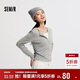 森馬（Semir）[商場(chǎng)同款]長(cháng)袖T恤女短款設計感2025修身假兩件秋裝101525101003