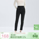 三彩2025冬季新款修身高腰牛仔褲九分褲小腳褲女