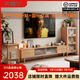 木屋記實(shí)木電視柜收納儲物柜一體家用客廳2025新款原木落地柜邊柜 【實(shí)木】電視柜2.2M/原木色 (背板可拆卸)