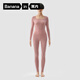蕉內熱皮5系女士保暖內衣套裝高領(lǐng)秋衣秋褲方領(lǐng)內搭冬季輕暖打底衣 【女款方領(lǐng)】山梨豆粉 S