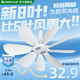志高（CHIGO）小吊扇 小型電風(fēng)扇 小風(fēng)扇家用學(xué)生宿舍床上大風(fēng)力6頁(yè)蚊帳扇懸掛式微風(fēng)吊扇便攜小電扇 新升級8葉款-大風(fēng)力