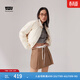 Levi's李維斯女士美式復古寬松休閑輕便短款潮流翻領(lǐng)羽絨服外套 杏色 M