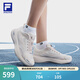 斐樂(lè )（FILA）官方女鞋NUVOLE 3 RUN路跑鞋柔云3運動(dòng)跑步鞋 紗白-JS 36.5