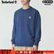 添柏嵐（Timberland）長(cháng)袖T恤男裝春季新款戶(hù)外運動(dòng)通勤寬松套頭打底衫圓領(lǐng)衛衣A6NDB A6NDBEYO/海藍色 M 175