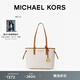 MICHAEL KORS邁克高仕 MK Jet Set Travel 超小號迷你手提菜籃子托特包女包 香草白 150 小號