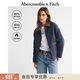 Abercrombie & Fitch【巴恩風(fēng)】美式復古燈芯絨LOGO羽絨服外套25秋冬女裝144-5243 海軍藍 L (165/104A) 尺碼偏大，建議小一碼