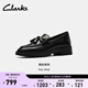 Clarks其樂(lè )英倫系列女鞋新款牛皮樂(lè )福鞋通勤平底單鞋一腳蹬皮鞋 黑色 261807064 36