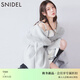 SNIDEL2025秋冬新品甜美毛領(lǐng)連帽腰帶中長(cháng)款毛呢外套SWNC254157 淺灰 均碼 （F）