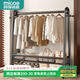 四季沐歌晾衣架落地室內加厚曬衣架陽(yáng)臺臥室衣帽架晾曬衣架掛衣架