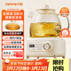 九陽(yáng)（Joyoung）凈萃全玻璃0膠水養生壺  辦公室多功能煮茶器花茶壺 燒水壺恒溫電熱水壺 24h預約保溫 1L WY107