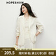 紅袖垂感通勤小西裝2025夏季新款女裝正肩七分堆堆袖休閑氣質(zhì)短外套 淺米005 L