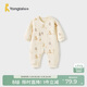 童泰（TONGTAI）嬰兒連體衣秋冬季純棉保暖寶寶衣服新生兒哈衣爬服睡衣藍色73cm