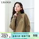 LAGOGO【抗起球】套頭毛針織衫女拉谷谷2024年冬季新款立翻領(lǐng)毛衣 芥末黃 M