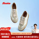 拔佳（Bata）休閑鞋女夏季新款牛羊皮通勤德訓輕便網(wǎng)面透氣運動(dòng)鞋ACO27BM4 米白/白 38