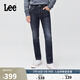 Lee25秋冬新723修身中腰直筒五袋款深藍色男牛仔褲 深藍色  36 