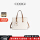 COOGI包包女款輕奢侈手提斜跨子母包生日母親情人節禮物送女友老婆媽媽 米白色【京倉直發(fā)】（C356218336）