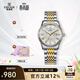 依波（EBOHR）【商場(chǎng)同款】大師系列女士自動(dòng)機械表經(jīng)典百搭雙歷防送女七夕禮物 女表 間金鋼帶 10610428