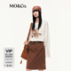 MO&Co.長(cháng)袖T恤2025秋新品貓和老鼠聯(lián)名系列棉質(zhì)斑駁印花MBE3TEET03 米白色 S /160
