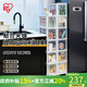 愛(ài)麗思（IRIS） 夾縫柜收納抽屜式窄型塑料柜廚房客廳整理柜多層帶衛生間儲物柜 26cm寬-5層【底部加深款】