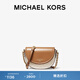 MICHAEL KORS 邁克高仕 MK Jet Set Charm 中號老花半月馬鞍包 香草白/棕色 149 中號