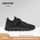GEOX杰歐適STEVEN彈力鞋口運動(dòng)減震厚底時(shí)尚休閑鞋早春男鞋 黑色 40