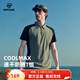諾詩(shī)蘭（NORTHLAND）空調POLO 夏季戶(hù)外男式coolmax杜邦涼感彈力翻領(lǐng)商務(wù)polo衫 山嵐綠色/純黑色 XL (180)