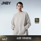 JNBY/江南布衣春秋衛衣女蝴蝶印花寬松舒適純棉圓領(lǐng)套頭5O2411610 053/淺灰 M