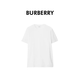BURBERRY博柏利巴寶莉新款男士棉質(zhì)純色圓領(lǐng)休閑短袖T恤80839401 白色 M