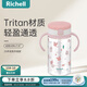 利其爾（Richell）透透水杯寶寶學(xué)飲杯兒童吸管杯嬰兒水壺奶瓶直飲杯牛奶杯喝水杯 森林趣味水杯新款 320ml 吸管型 320ml