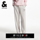 杰克·瓊斯（JACK&JONES）男裝春季休閑新款百搭寬松精致刺繡直筒長(cháng)褲褲子22531D055 C00米白色 31 175 31