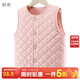 多妙屋女童馬甲秋冬兒童背心男童坎肩中大童保暖馬夾冬季夾棉加厚童裝 粉色 81605 120 cm