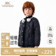 英氏（YEEHOO）兒童羽絨服輕薄款校服神器冬季男女童冬裝寶寶超韌絨外套內膽保暖 黑色羽絨外套 120 cm