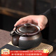 唐豐紫陶手抓壺單壺家用高檔復古防燙蓋碗大號一人用功夫茶具泡茶壺 紫陶墩墩手抓壺
