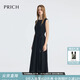 PRICH法式赫本風(fēng)一字領(lǐng)吊帶背心連衣裙2025夏季新款氣質(zhì)小黑裙新 19黑色 S (160)