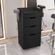 2025新款理發(fā)店工具柜發(fā)廊專(zhuān)用品美發(fā)工具箱多功能家具廠(chǎng)家直銷(xiāo) 四層工具柜 黑色 官方標配 75x35x30cm