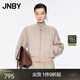 JNBY/江南布衣冬新品羊羔毛皮草軟糯蓬松外套棒球服女5OAA14270 249/淺雜駝 XS