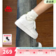 Kappa卡帕女鞋厚底板鞋女2026新款軟底休閑鞋子女百搭運動(dòng)小白鞋女 鷺羽白 38 (235mm)