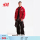 H&M男裝棉衣2026春季新款戶(hù)外出游棒球外套保暖夾克棉衣1307972 紅色/Blessings Never Cease L 175/108