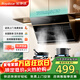 榮事達（Royalstar）抽油煙機側吸式家用 21立方大風(fēng)量油煙機換新700小尺寸高溫自動(dòng)清洗揮手智控CXW-320-C717A