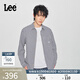 Lee商場(chǎng)同款25新品舒適版翻領(lǐng)格紋101+深藏青色男長(cháng)袖襯衫休閑潮 深藏青色 L