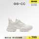 GG-CC云朵焦糖厚底真皮老爹鞋女新款增高百搭時(shí)尚運動(dòng)鞋 G23X0212 白色 36