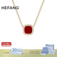 HEFANG何方珠寶幸運幣項鏈鎖骨鏈高級感生日禮物送女友老婆