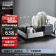 JOSEPH JOSEPH[送禮優(yōu)選]可伸展式排水碗架水槽置物架瀝水碗架收納盒碗碟架 銀色 85153