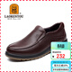 老人頭（LAORENTOU）皮鞋男士牛皮套腳商務(wù)休閑鞋牛筋底耐磨耐滑男單鞋 922986 棕44