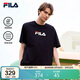 FILA 斐樂(lè )情侶多彩T恤2026年夏男女涼感純棉短袖上衣休閑寬松運動(dòng)t恤