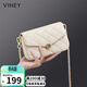 viney牛皮包包女包洋氣鏈條包輕奢斜挎單肩包生日禮物高級感送女友老婆