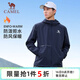 駱駝（CAMEL）薄絨風(fēng)衣男戶(hù)外防潑水防風(fēng)夾克外套 J13CZ0L7070A 墨藍 M