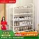 溢彩年華鞋架門(mén)口宿舍簡(jiǎn)易多層鞋架子家用小型置物架室內防塵鞋柜子2226