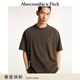 Abercrombie & Fitch經(jīng)典小麋鹿圖案美式復古重磅棉質(zhì)短袖T恤上衣26春男裝124-6005 深棕色 M (180/100A)