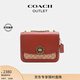 蔻馳（COACH）【專(zhuān)享直降】女士女包經(jīng)典標志MADISON 單肩包老花迷你斜挎包紅色 B4/棕黃色 銹紅色